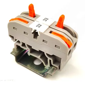 0.08~4.0mm2 250V/32A Quick Spring Splice fast connector DIN Rail Terminal Block