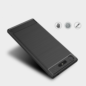 Coque de téléphone portable en tpu, étui de luxe résistant aux chocs en fibre de carbone brossé pour <span class=keywords><strong>sony</strong></span> xperia <span class=keywords><strong>XZ1</strong></span> - Product Image 3