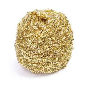 Metal spiral kitchen cleaning ball brass copper wire scourer