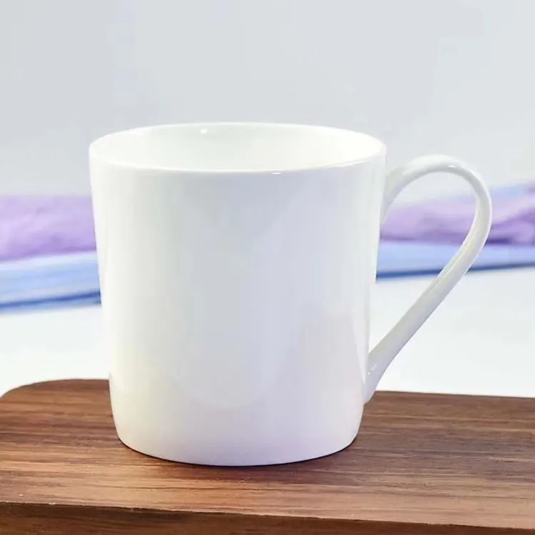 Caldo di vendita del latte bianco fine bone china di sublimazione di stampa personalizzata in ceramica tazza di caffè