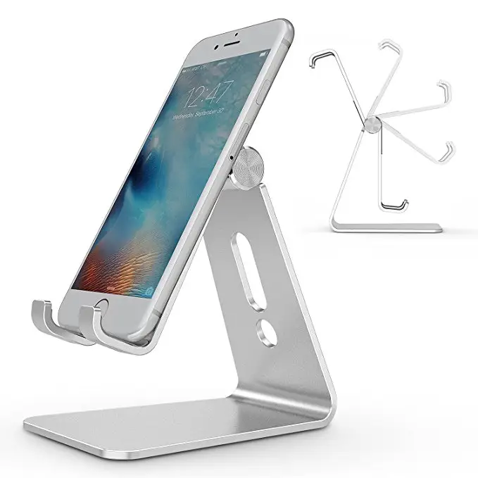 Universal adjustable Cell Phone dock cradle Stand holder for Switch iPhone 8 X 7 6 6s Plus 5 5s 5c and all android smartphone