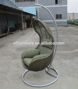 Chaise suspendue en rotin pour <span class=keywords><strong>jardin</strong></span> extérieur, patio, chaise suspendue en rotin avec support - Product Image 6
