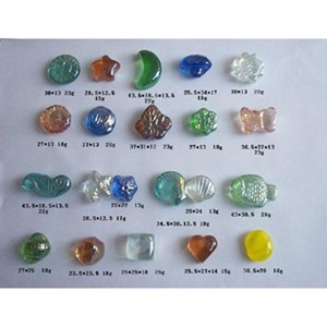 Gems en verre de forme ronde, ellipse, carrée, cœur, fleur, papillon, étoile, colorées - Product Image 6
