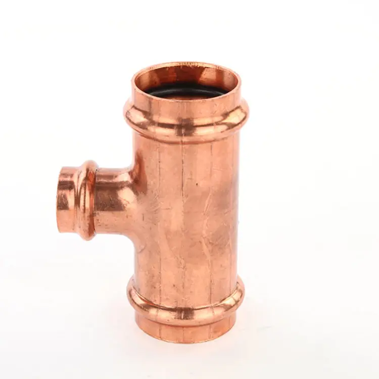 Sweat Copper Tee Equal Press Rohr verbinder Refrige ration Pipe Fitting Plumb