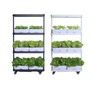 Sistema de cultivo hidropónico inteligente para interiores, luz led para vegetales y flores, bandejas hidropónicas para uso familiar