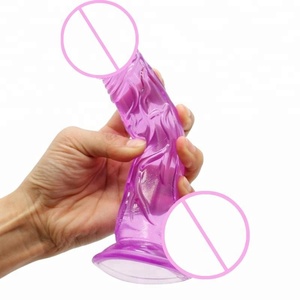 Cristal gelée Gode Réaliste Sex Toys pour Femme Doux Artificielle Pénis Ventouse Strapon Bite - Product Image 1