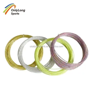 Ficelle de raquette Tennis arc-en-ciel, élastique, 1.35mm, en Nylon, pour raquette