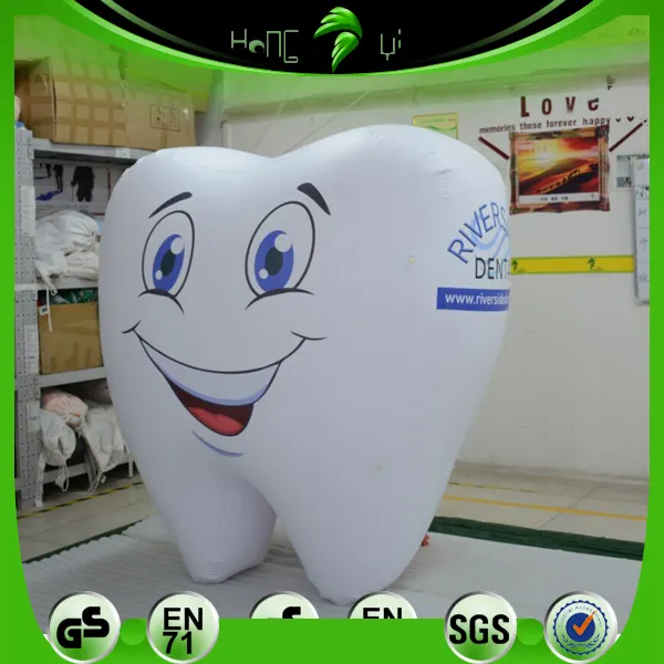 Mascotte de dents gonflables géante, nouveauté pour dentisterie, publicité, articles en forme de dents