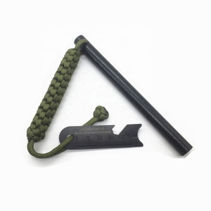 Logo personnalisé trousse de survie allume-feu silex rob avec grattoir 1*10cm silex outils de camping - Product Image 1