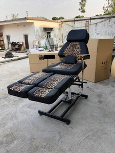 Chaise de Massage pour tatouage léopard, classique, hydraulique, européen, lourd, avec garantie de 10 ans, nouvelle collection 2018