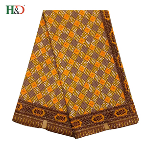 H & D En Gros Usine de Mousseline de Soie Tissu Wax Africain Hollandais Avec Ange Impression - Product Image 1