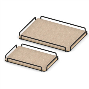 Juego de bandejas de té de la tarde de color caqui de diseño moderno - Product Image 3