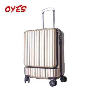 ABS + PC caso de Apertura frontal equipaje 20 pulgadas 24 pulgadas descenso maleta travelmate <span class=keywords><strong>delsey</strong></span> Carro de equipaje - Product Image 5