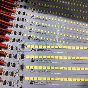 Led ışık 5630 LED sabit şerit ışık SMD Ultra ince LED sert alüminyum profil 144leds/m yan ışık çubuğu