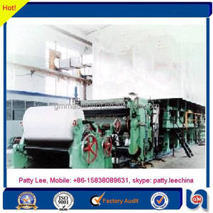 Capacity Medium 8 ton/days from scraps paper, virgin pulp recycling printout the paper production line - Product Image 2