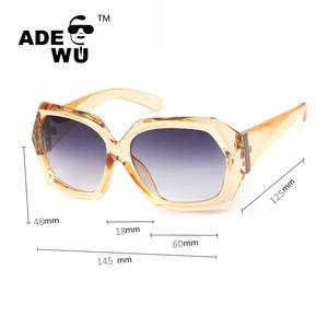 ADE WU SSTY12PB1227 Rétro Grand Carré Nuances Femmes Surdimensionné Hexagone Lunettes De Soleil Célèbre Marque Design Lunettes De Soleil UV400 En Gros - Product Image 5