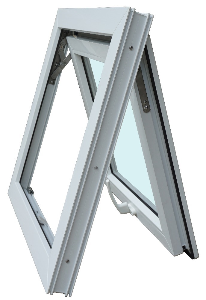 Moderne Maison UPVC/PVC Double Vitrage Auvent Fenêtre