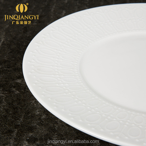 Basalona série en gros bonne qualité restaurant <span class=keywords><strong>buffet</strong></span> dîner plaque <span class=keywords><strong>blanc</strong></span> hôtel assiettes en porcelaine - Product Image 2