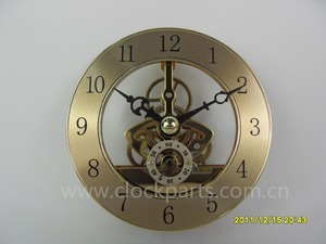 Orologio scheletro inserto trasparente testa dell'orologio con supporto in silicone in metallo con movimento di ora prospettica cava - Product Image 5