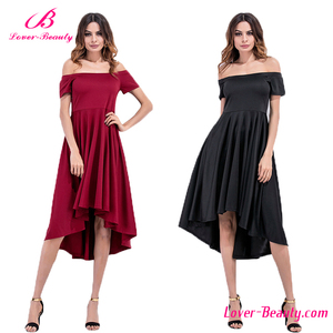 2017 vendita Calda vestito da sera <span class=keywords><strong>rosso</strong></span> <span class=keywords><strong>e</strong></span> <span class=keywords><strong>nero</strong></span> allentato irregolare - Product Image 1