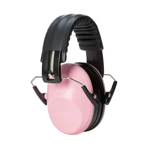 ANT5PPE pink over-the-head design adjustable headband light earmuffs with factory wholesale price