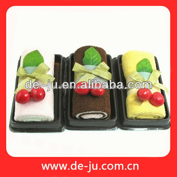 содействие полотенца коробки красочные малый размер черри долго полотенце подарок полотенце