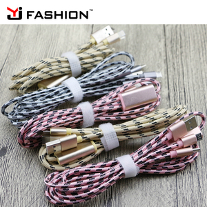 2017 caliente 3 en 1 carga tipo C cable micro USB para el teléfono Android, 8Pin USB carga cargador para iPhone 7 más 6 6 S se - Product Image 6