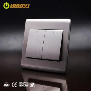 Good Make Electrical Equipment Eco-Friendly Save Power 2 Gang 1 Way Switch