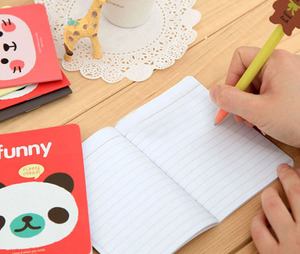 Di alta Qualità Magistà di Scuola Materiale Escolar Cartoni Animati Animali Copertura Della Testa di Kawaii di Cancelleria Notebook - Product Image 4