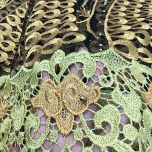 Ultime tessuti di <span class=keywords><strong>pizzo</strong></span> nigeriano di alta qualità lacci tessuto <span class=keywords><strong>per</strong></span> abito da sposa <span class=keywords><strong>francese</strong></span> Tulle <span class=keywords><strong>pizzo</strong></span> con perline J028 - Product Image 2