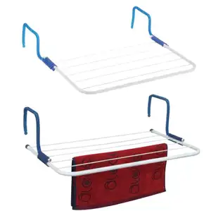 Clothes Towel Dryer Rack Hanger Shelf Drying Storage Radiator Metal Hook Large Clip Hot ButiHome Outdoor Folding Rack