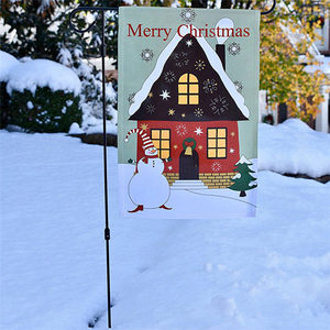 Decoración personalizada del monograma Navidad Bandera de jardín, jardín bandera decoración de Navidad - Product Image 4