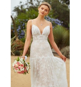 Vestidos de Novia Italianos Asequibles y Bonitos para Bodas Civiles <span class=keywords><strong>en</strong></span> la Playa - Product Image 3