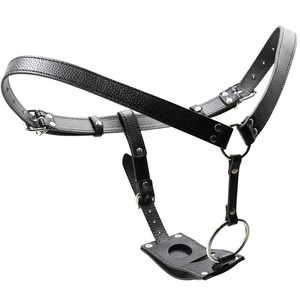 Cinturino in pelle sul Cablaggio Pantaloni Dildo Anale Butt Plug 3 pcs Pene Realistico Strapons - Product Image 1