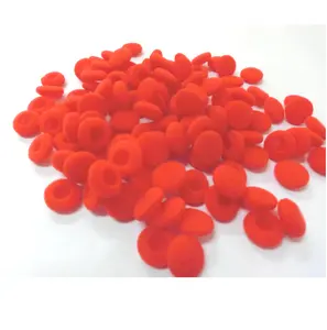 Real Factory 18mm Red Soft Sponge Earphone Headphone Ear Pad Cover Replacement