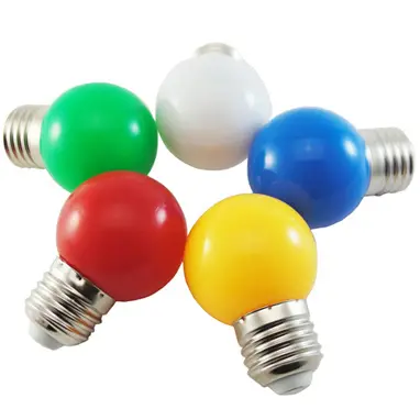 G40/G45 12 В 24 в 100 в 120 в 0,5 Вт E27 цветная светодиодная лампа 5050SMD цветная лампа G40 Светодиодная лампа