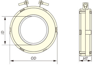 Transformador de corriente redondo de CA 220V tipo Donut de alta precisión de - Product Image 5