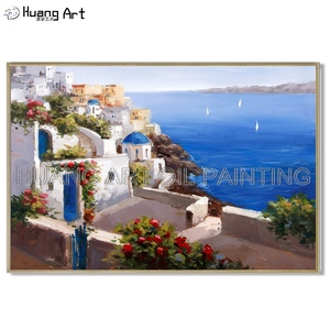Zdklfm69 Dipingi con i Numeri Dipingere con i Numeri Disegni da colorare traghetto Paesaggio Pittura su Tela Immagine Pittura a Olio Mare Dipinto a Mano per Adulti Decorazione della casa 40x50cm