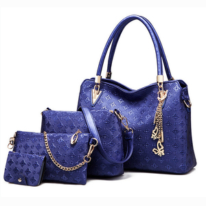 <span class=keywords><strong>Sac</strong></span> à <span class=keywords><strong>main</strong></span> en cuir PU de luxe pour femmes, mode personnalisée, vente en gros, marque de mode, designer, sacs à <span class=keywords><strong>main</strong></span> pour femmes, ensemble 4 en 1 - Product Image 4