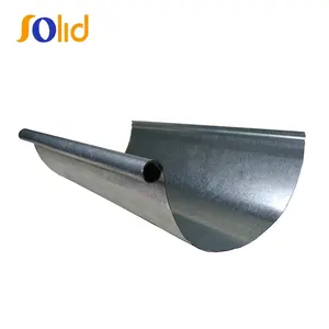 Aluminum Copper PVC Stainless Steel Half Round Gutters Rain Gutter