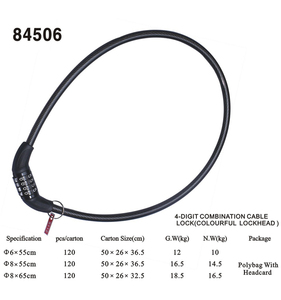 ZOLi 84506 pequeño de 4 dígitos combinación de Cable - Product Image 2