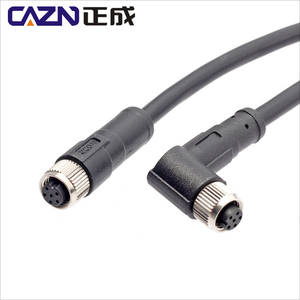 CAZN M8 kalıplı korumalı PVC PUR kablo 1 2 5 metre su geçirmez IP67 konnektörleri 3 4 5 6 8 çekirdek güç veri kablosu sensörleri - Product Image 6