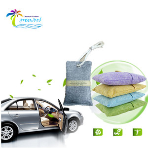 Désodorisant en coquille de noix de coco naturelle, sac en charbon actif pour la purification de l'air, paquet de charbon de bambou - Product Image 4