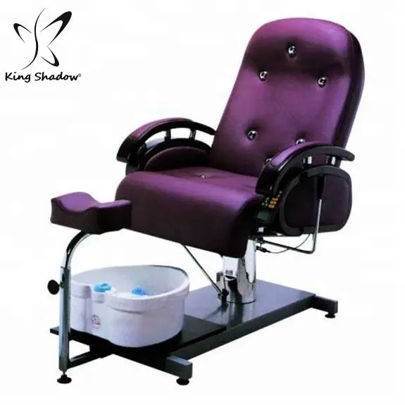 Ensemble de manucure et pédicure pour adultes et enfants, réhausseur de pieds, spa, chaise violette