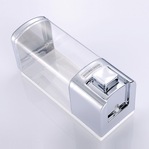Dispenser di <span class=keywords><strong>Sapone</strong></span> <span class=keywords><strong>Liquido</strong></span> Moderno FLG in Plastica ABS Grigio Chiaro, Montaggio a Parete, Erogatore di Schiuma, Portarotolo <span class=keywords><strong>per</strong></span> <span class=keywords><strong>Bagno</strong></span> Domestico - Product Image 4