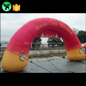 Maraton Berjalan Mulai Garis Finish Lengkungan Tiup Balap Gapura dengan Logo Iklan ST368