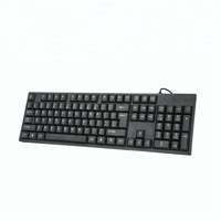 Nouveau clavier USB 2.0 filaire standard, disposition personnalisée, noir, taille standard, pour ordinateur de bureau, PC, ordinateur portable K-101