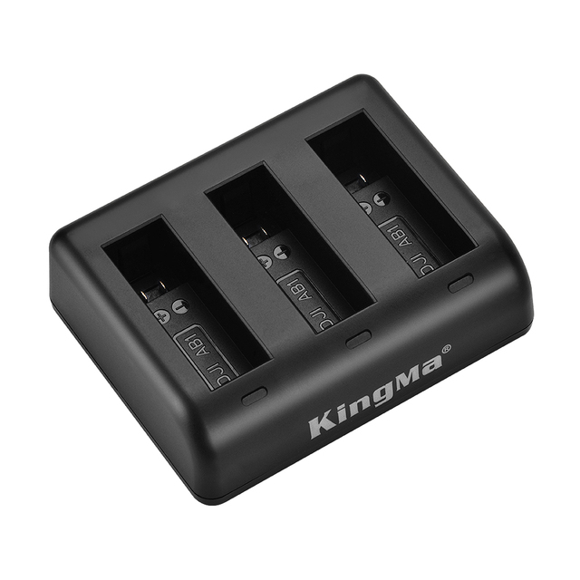 KingMa 3-channel Battery Charger for DJI OSMO Action Camera AB1 Triple Charger Quick Charge