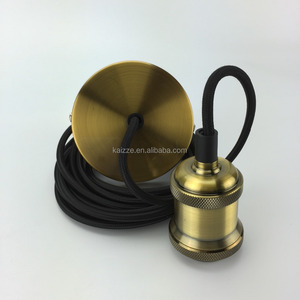 <span class=keywords><strong>E27</strong></span>/E26 Đồng Đèn Giữ Ổ Cắm Mặt Dây Chuyền Ánh Sáng Trần Ánh Sáng Đèn Chiếu Sáng Cổ Điển Đèn Chùm Trang Trí - Product Image 2