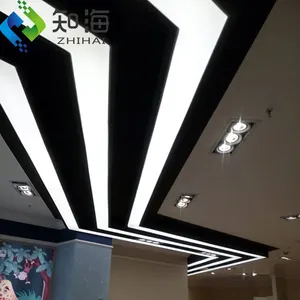ZHIHAI UV طباعة شفافة pvc لوحات قاعة سقف تصميم البوب